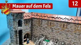 #012 Wall on the rocks - BUILDING A CASTLE WITH LEGO AND OTHER BRICKS