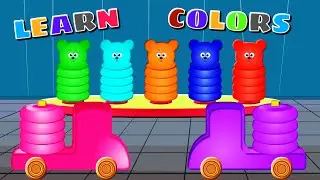 Learn Colors With Cute Head | Colors For Kids | Educational Video For Babies & Toddlers