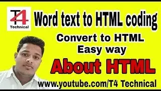 How to convert Word text to html coding in 