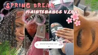 SPRING BREAK MAINTENANCE VLOG |SHEIN haul, hair, nails, toes & more|  London Kiersten