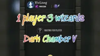 1 Player with 3 Wizards Challenge Dark Chamber V 《Harry Potter : Wizards Unite》