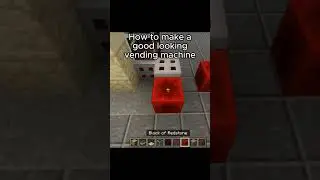 How to make a good looking vending machine #minecraft #shorts