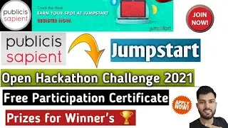 Publicis Sapient Hackathon challenge 2021|Publiscis Sapient Jumpstart|Jumpstart challenge 