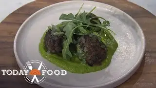 Kofta meatballs with pistachio arugula sauce: Get the recipe!