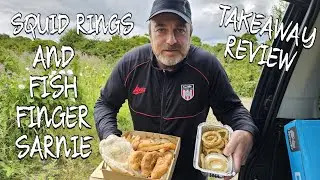 Salt & pepper squid rings and fish finger sandwich food review