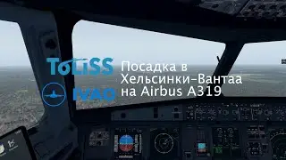 FIN706. Посадка в Хельсинки на ToLiss A319