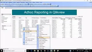 Adhoc Reporting in Qlikview # Part 34