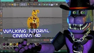 {C4D/FNAF} Walking Tutorial (Cinema 4D)|Bro_Animator Vlad