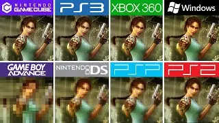Tomb Raider Legend (2006) GBA vs GameCube vs PC vs DS vs PS2 vs PS3 vs PSP vs Xbox 360