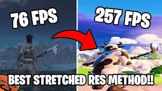 How To Get the Most Underrated Stretched Resolution for Fortnite Chapter 5! (CRU NO DELAY Tutorial)