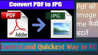 Pdf को image me कैसे बदलें | How to convert PDF to Image | Tech Tips & Tricks Ep-5