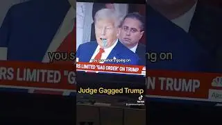 Trump Gagged #shortsvideo #trumporganization #donaldtrump #reaction #democraticnews