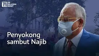 Najib, Rosmah tiba di mahkamah disambut puluhan penyokong