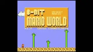 8-bit Mario World Desert Mario God Mode (Super Mario World Hack)