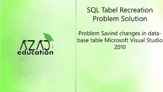 Problem saving chnages in database table Microsoft visual studio 2010