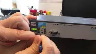 HP Procurve Reset Switch to Factory Defaults