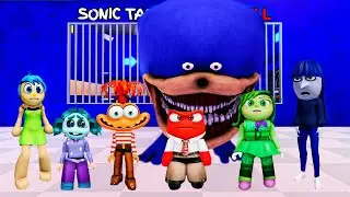 Inside Out 2 Characters Challenge in Sonic Tapes Barry's Prison Run Obby!