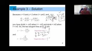 cal 2   10.3    parametric equations and calculus   slope/arclength/surface area