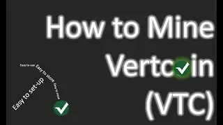How to mine Vertcoin (VTC) -- After ETH Crypto Mining
