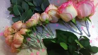 Свадебный торт с живыми цветами. Елена Солнцева