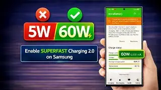 Enable SuperFast Charging on Samsung🔋