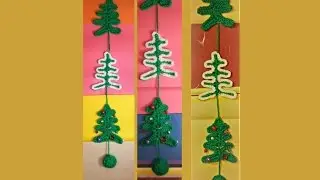 DIY Knit Christmas Tree ***** Вяжем новогоднюю елочку на спицах