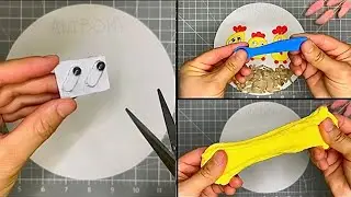 Chickens made of air plasticine