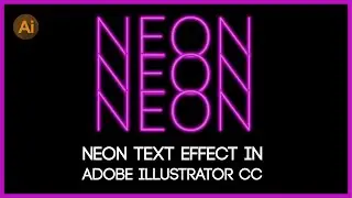 Learn Neon Text Effect  | Graphic Design Tips | Adobe illustrator CC 2020