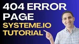 404 Error Page creation in Systeme.io