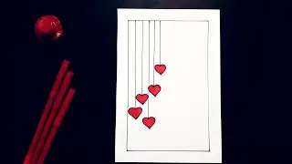 Border design on paper - border design for project - easy drawing - nupur's handicrafts