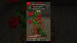 Last time playing my 69 years Hardcore World... 😭 #shorts #minecraftshorts #viral