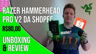 É ORIGINAL? Razer HammerHead PRO V2 Da SHOPEE - PT/BR