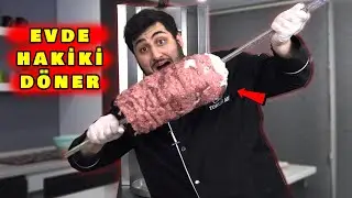 Evde MAKİNE ile ET DÖNER Yapmak ve Yemek! (İSKENDER YAPIMI)