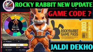 Rocky Rabbit Game Pass Code Today | Game Pass Code Rocky Rabbit 13 September | Rocky Rabbit