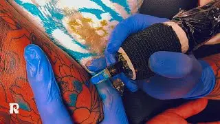Tattooing brown skin Tattoo real-time video