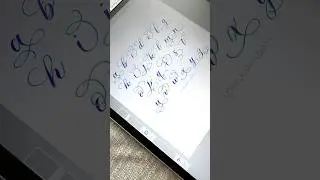 A to Z Calligraphy Flourishes | How To Flourish The Alphabet #calligraphy #asmrvideo