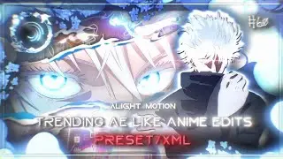 4 AE Like Anime edit || Preset/XML || Alight Motion || #60 