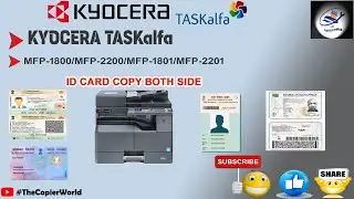 ID Card Copy Kyocera Taskalfa 2200 || How to Xerox id card Kyocera Taskalfa 2200 || ID Card Copy