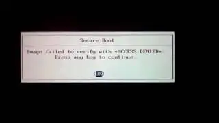 Secury Boot - Configurando a BIOS para liberar downgrade de SO
