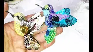 Bird brooch, handmade jewelry