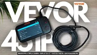Unboxing VEVOR 451P - ENDOSCOPIO con TRIPLA CAMERA  / DISPLAY  e CAVO da 5M