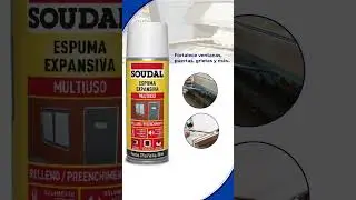 Espuma de poliuretano Soudal 750ML #materialesdeconstruccion #espumaexpansiva #construccion #hogar