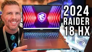 2024 MSI Raider 18 HX Hands-On! New Chassis and Design, 18