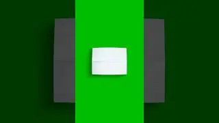 Paper folding 3d green screen | no copyright