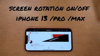 how to turn screen rotation on and off iphone 13 /pro