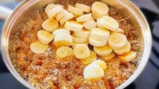 Sobremesa perfeita de banana e Creme de Caramelo: uma combinação incrível e muito fácil de fazer!🤤🤤