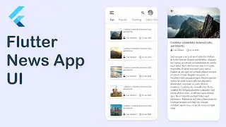 Flutter News App UI