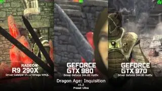 Benchmark Comparison - Dragon Age: Inquisition [R9 290X Vs GTX 980 Vs GTX 970]