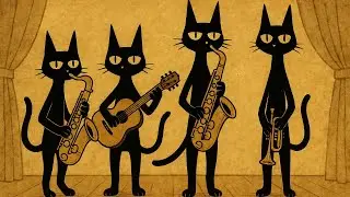 Black Cats’ Deep Bass Lounge: Stylish Swing Jazz for Creative Focus