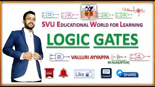 Different types of logic Gates | AND,OR,NOT,NAND,NOR,EXOR,EXNOR logic gates | Digital electronics |